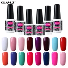 CLAVUZ 8 мл Гель-лак замачиваемый УФ-Гель-лак для ногтей верхнее Базовое покрытие лак для лака Гибридный Гель-лак Полупостоянный эмалированный гель для рисования