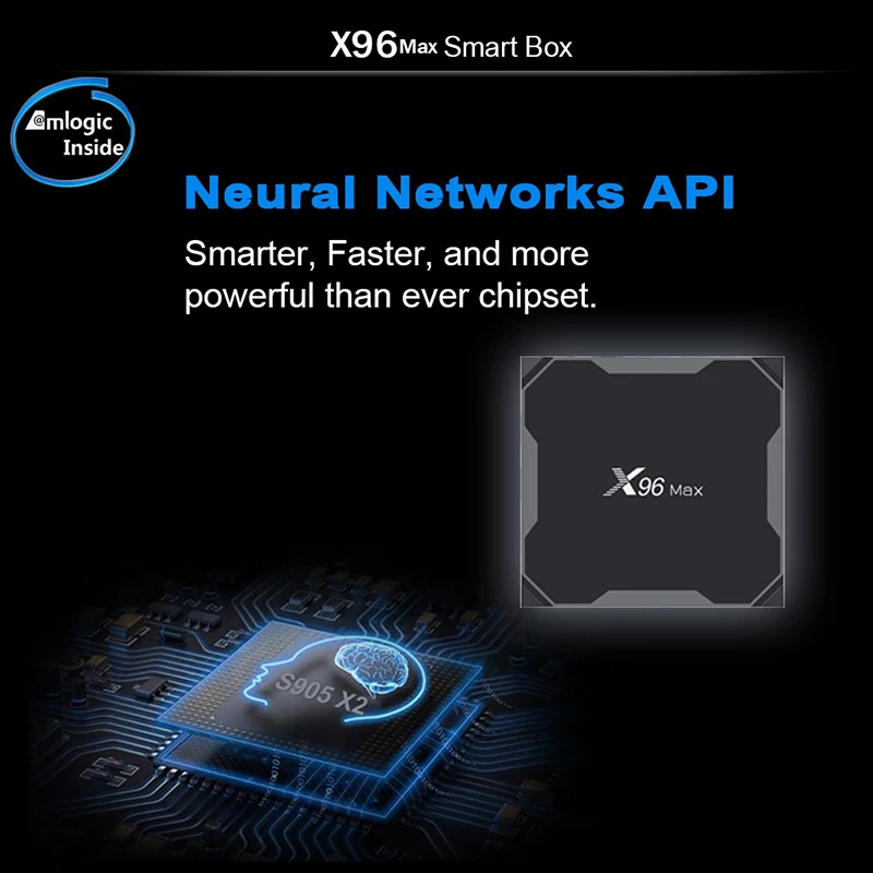  X96 Max Smart Android TV Box Android 8.1 9.0 Amlogic S905X2 Quad Core 4GB 32GB 64GB 2.4G&5GHz Wifi 
