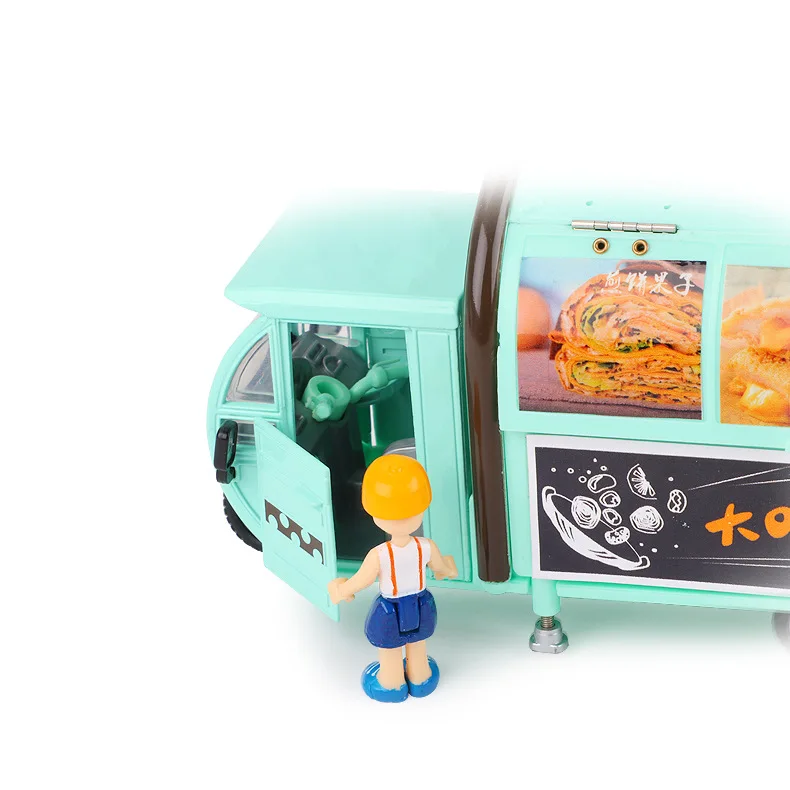 

Cadeve Mobile Snack Car Supporting Tableware Deployable Transformation CHILDREN'S Toy Car 663105 Boxed