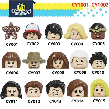 

Building Blocks Gunther Ross Geller Mon Demogorgon Dustin Henderson Wheeler Figures Toys For Children CY1001 CY1002