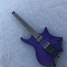 Трансчерный тело тигровый клен лицо электрогитара без головки грифа, магазин фабрики