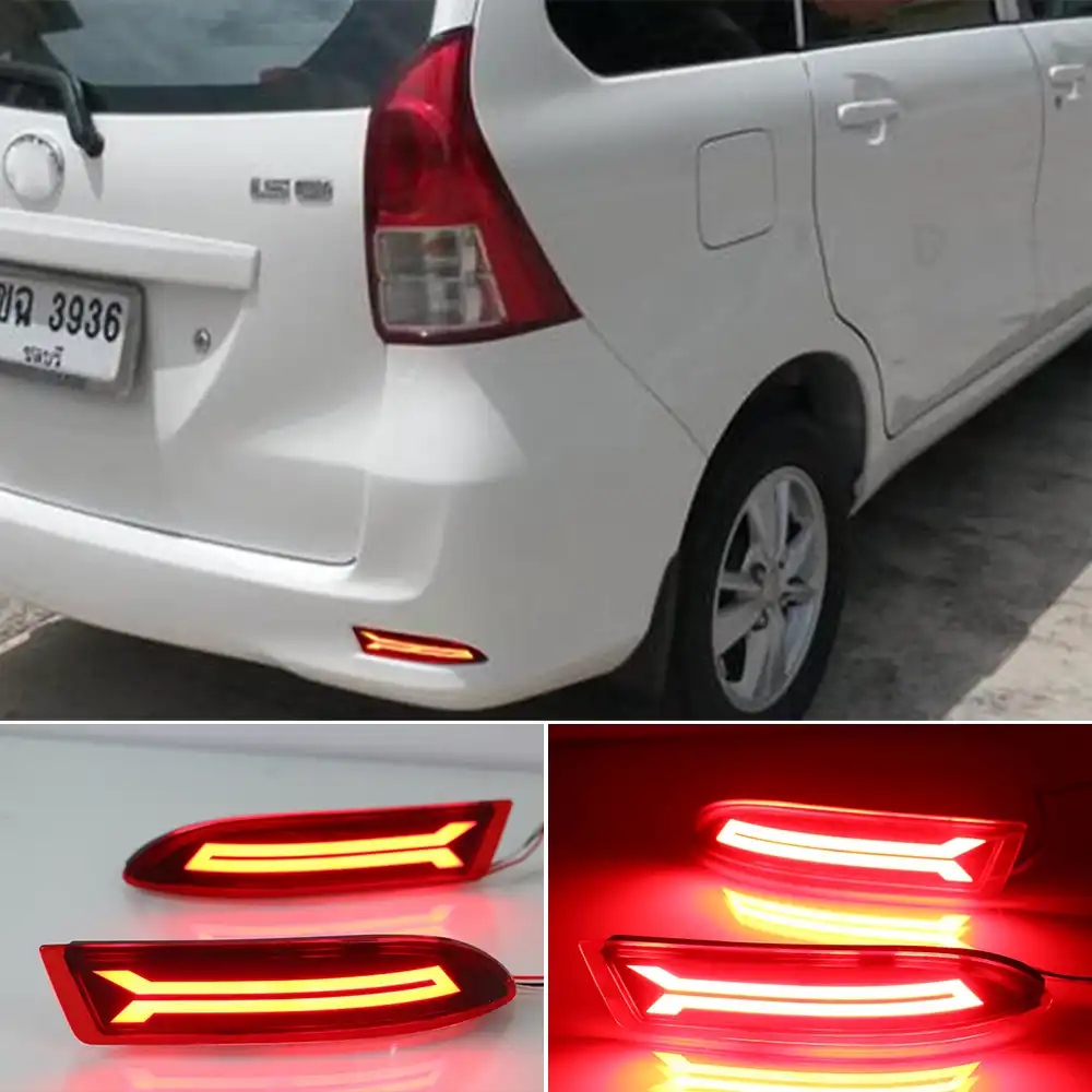 2pcs Mobil Reflektor Untuk Toyota Avanza 2015 2016 2017 Led Lampu