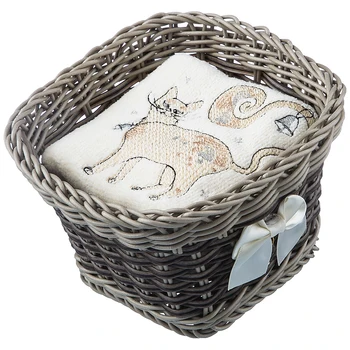 

Terry towel 40X70cm in a Basket Kisa, Champagne, Cotton 100%, 400Gr \ M Home and kitchen products