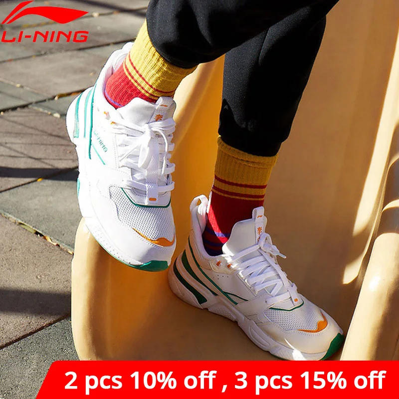Li-Ning Men 001 CLASSIC Lifestyle Shoes Retro Dad Shoes Comfort LiNing li ning Sport Shoes Leisure Sneakers AGCP021
