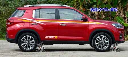 Для hyundai IX35 стикер внешний вид Украшение Наклейка IX35 цвет кузова автомобиля стикер украшение