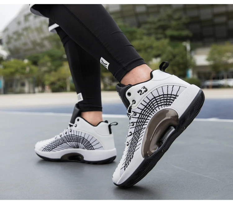 Basketball Shoes Men's Sneakers High Gang Outdoor Street Lovers Sports Shoes Men's Professional Casual Sports Basketball Shoes