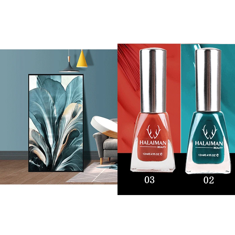 Bright Oily Unpeelable Nail Polish Long Lasting Waterproof Nail Art 19 Color Optional