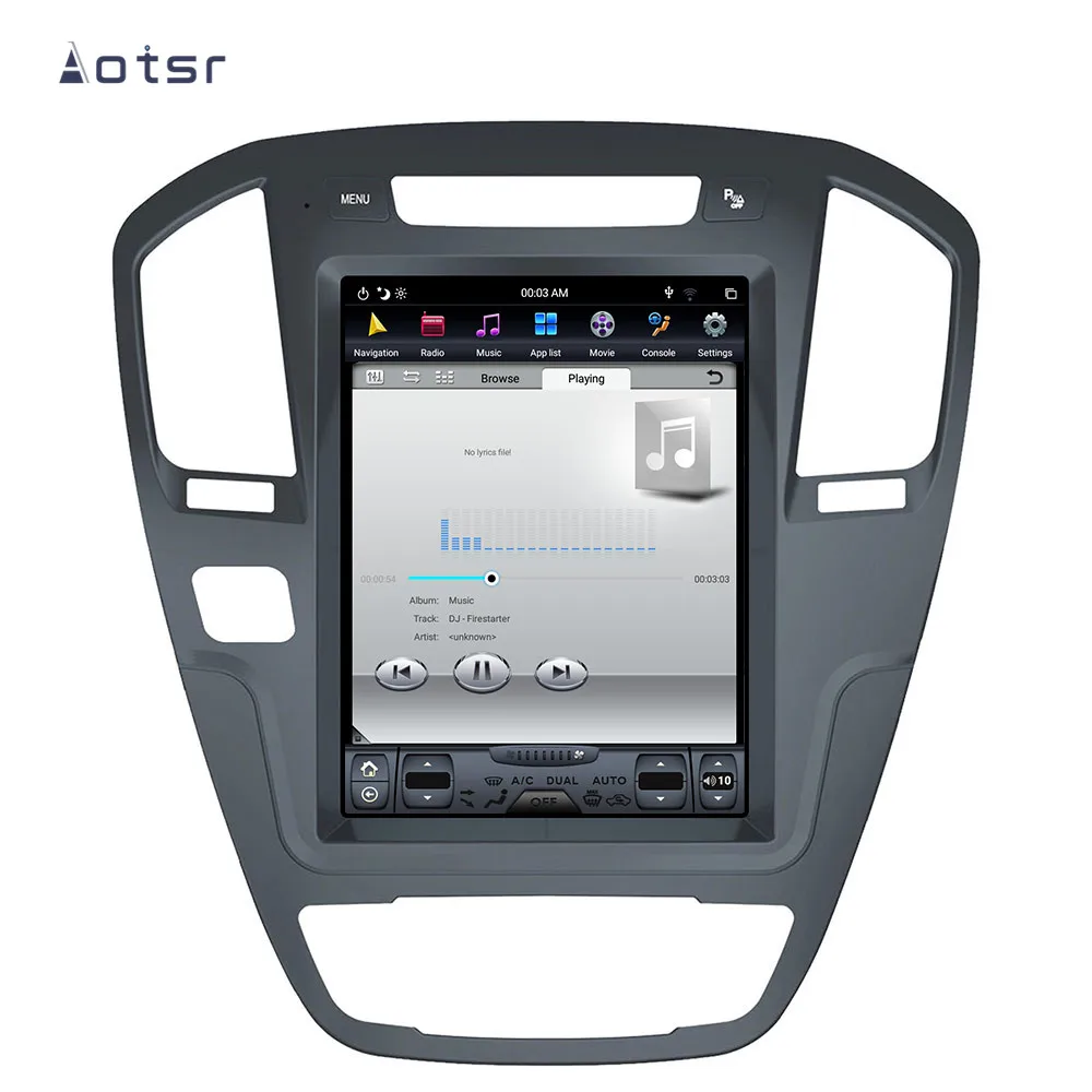 Sale Android 8.1 Tesla style GPS navigation for Buick Regal 2008-2013 Car auto radio stereo Head Unit Multimedia player Tape recorder 5