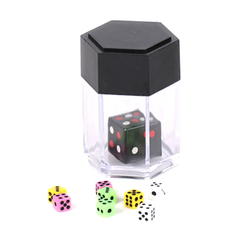 

1PC Manufacturers Wholesale Popular Magic Props Magic Toys Color Plastic Explosion Dice One Dice Into Eight Dice High Quality