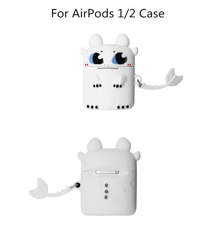 Милые Волшебные ночь с мультяшками силиконовый чехол для Apple AirPods Pro крышка наушники защиты чехол зарядным устройством одежда Funny Dragon