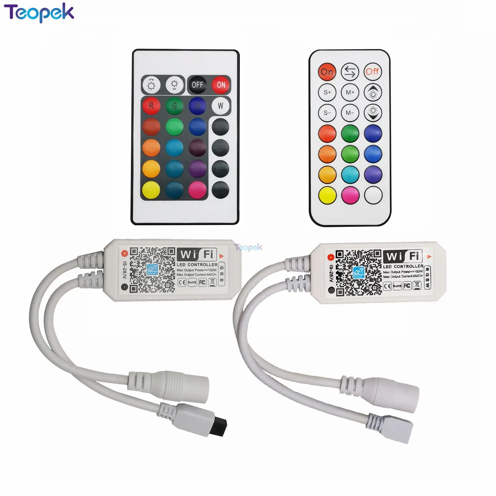 Magic Home Беспроводной контроллер Wi-Fi RGB/RGBW ИК RF светодиодный для WS2811 WS2812B пиксельный