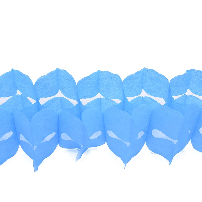 3.6m Hanging Garland Four-Leaf Tissue Paper Flower Garland Reusable Party Streamers for Party Wedding Decorations