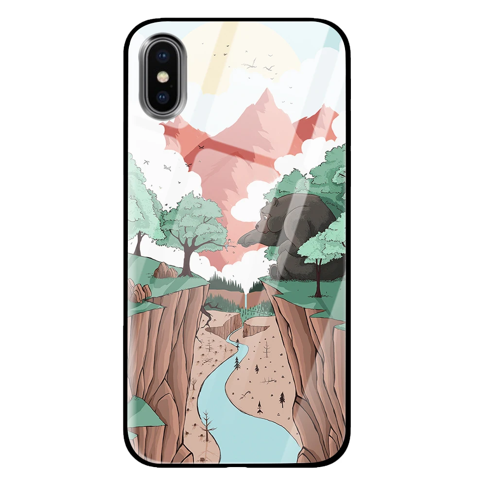 Наклейка для iPhone 5 5S 6 6s 7 8 Plus X XS XR 11 Pro макс. закаленное стекло чехлы - Цвет: 6