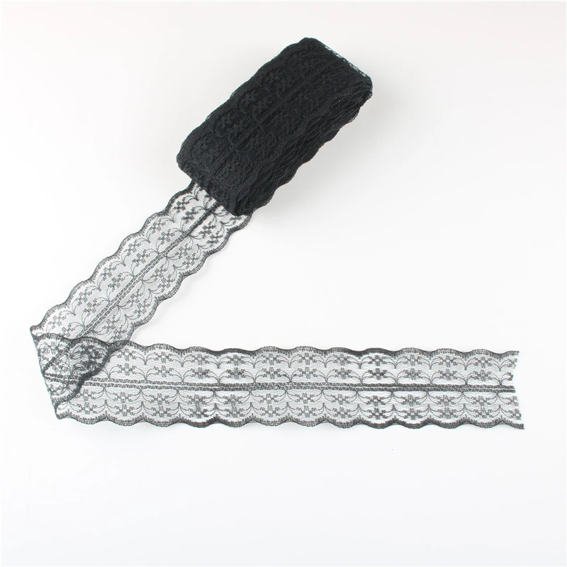 Beautiful 10 yards Lace Ribbon Tape Width 45MM Trim Fabric DIY Embroidered Net Cord For Sewing Decoration african lace fabric