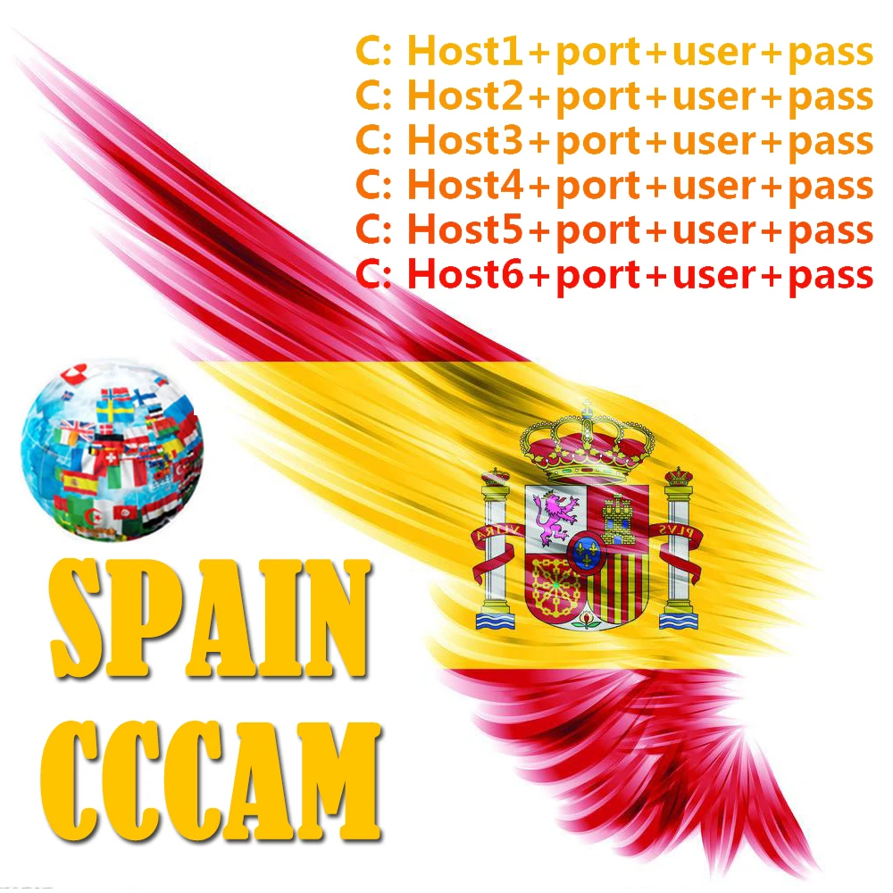 

HD 1 Year CCCAM 6 lines Cline Server Account For Satellite receiver Spain UK Germany French Italy POLSAT MOVISTAR ES Spain