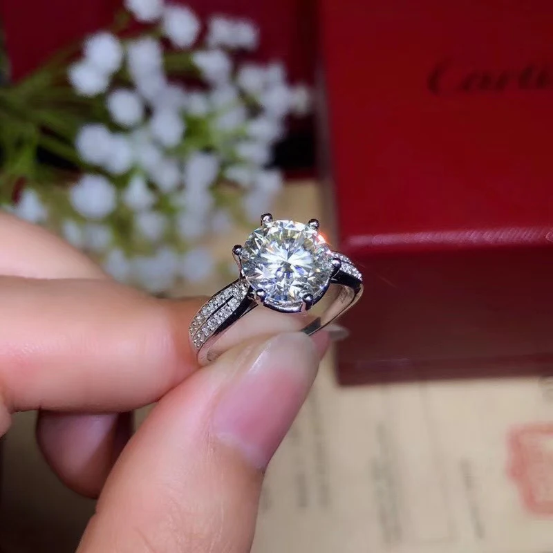 Ювелирные изделия CoLife Moissanite обручальное кольцо 1ct 2ct 3ct D Цвет VVS1 ранг Mossanite