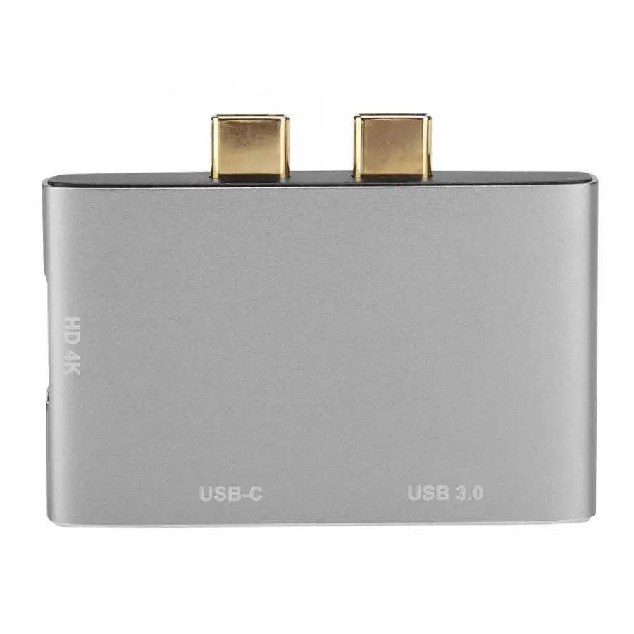 Двойной переходник USB-C HDMI с USB3.0 и зарядка PD порт для ноутбука