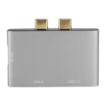 

Dual USB-C to HDMI Converter Hub with USB3.0 and PD Charging Port for Laptop