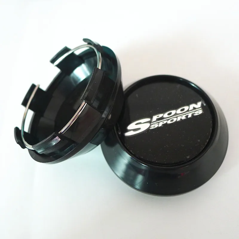 4pcs 68mm Car Wheel Hub Center Dust-proof Cap Cover 45mm Badge Emblem Sticker for WedsSport Spoon Sports car wheel hub covers