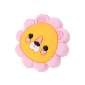 

5PCS Silicone Beads Teething Mini Lion Food Grade Silicone Toy Teething Nursing Chewing DIY Shower Gift Baby Teether 63HE