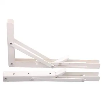 

2PCS Triangle Folding Angle Bracket Heavy Support Adjustable Wall Mounted Bench Table Shelf Bracket Furniture Hardware Brackets