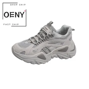 Shoes Sneakers for Women Autumn Fashion Vulcanize Thick Sole Running Casual Comfortable Breathable Mesh Walking Shoes Women's