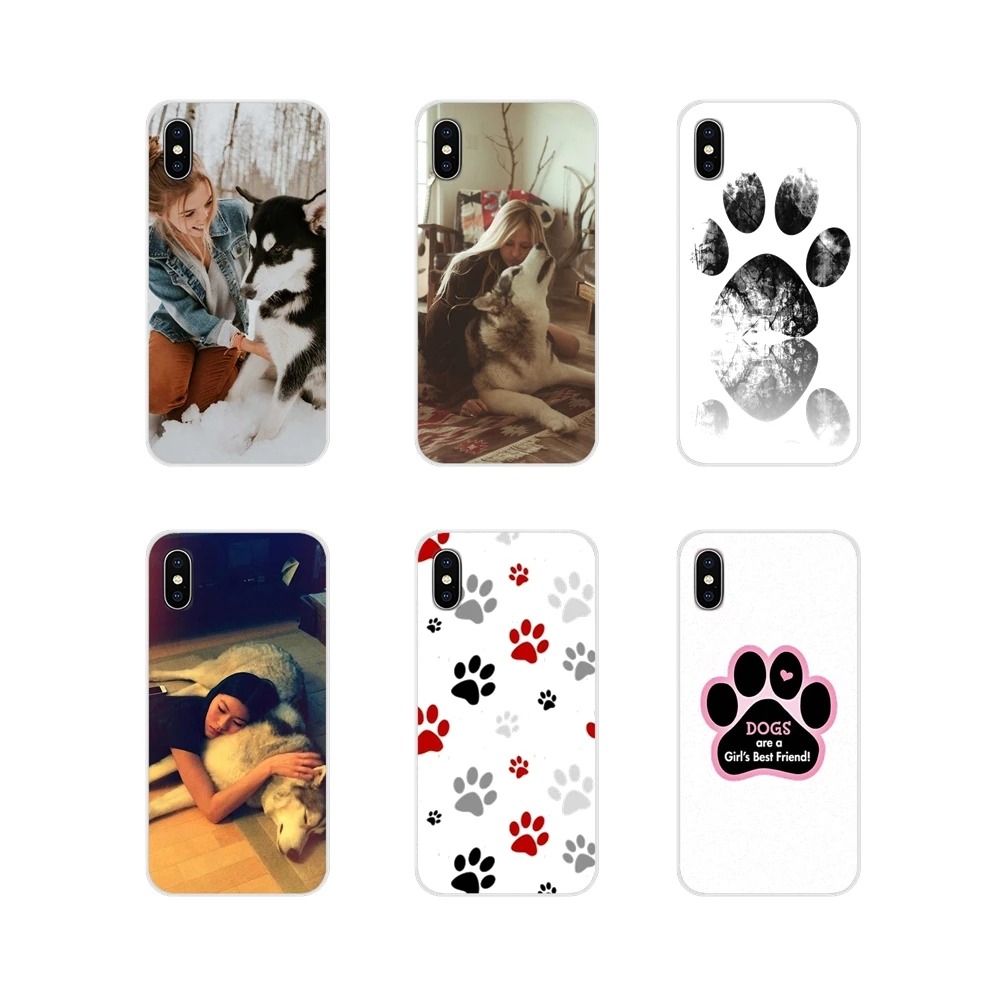 Для Samsung Galaxy S2 S3 S4 S5 Mini S6 S7 Edge S8 S9 S10E Lite Plus Dogs Are Girls cute Dog laps аксессуары чехлы для