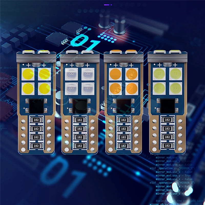 500x T10 светодиодный 194 W5W 10 светодиодный 168 501 высокое качество 3030 SMD авто отложным воротником сбоку номерной знак светильник лампа габаритного огня CANBUS 12V