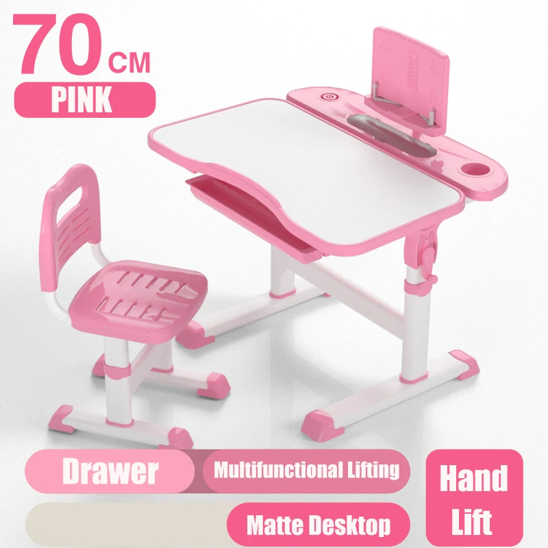 US $206.80 Delivery Normal Multifunctional Kid Study Children Homework Ergonomic Student Adjustable Desk And Chair Combination Desktop
