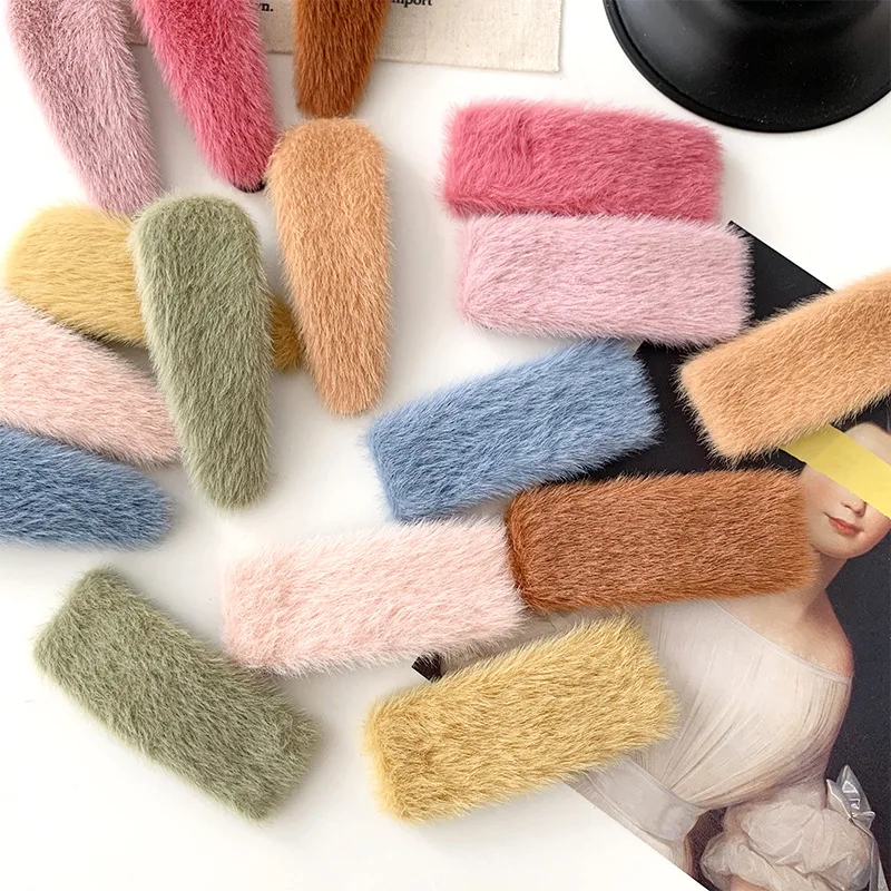 Cute Women Girls Colorful Wood Rounds Barrettes Sweet Headband Hair Clips Hairpins Hair Ornament Fashion Hair Accessories