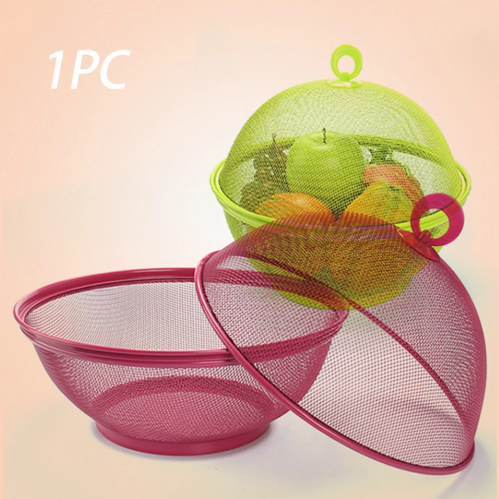 Корзина для хранения фруктов практичный держатель мытья овощей железная тарелка