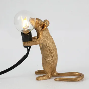 

Nordic Mini Animal Mouse Light Luxury Living Room Bedroom Clothing Store New Industrial Style Creative Decorative Lamps A1146