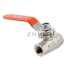 1/4PT с внутренней Резьбой F/F оранжевый Рычаг Ручка полный порт латунный шаровой клапан