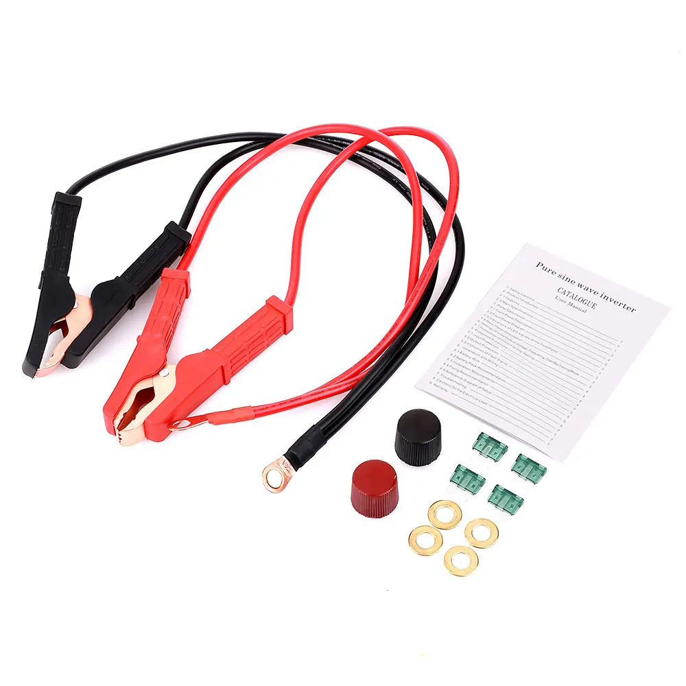 Сетевой светодиодный инвертор с синусоидальной волной постоянного тока, 12 В переменного тока, 220 В, серебристый преобразователь, адаптер, автомобильный преобразователь, электронный алюминиевый сплав