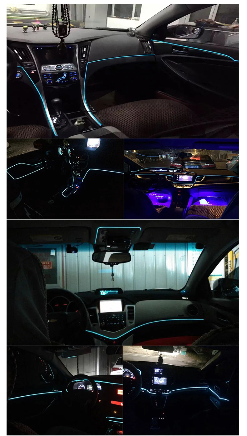 5 м Автомобильная атмосферная лампа для Chevrolet Cruze TRAX Aveo Sonic Lova Sail Equinox Captiva Volt Camaro Cobalt Матиз СПАРК