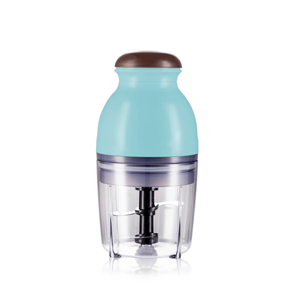 blue DIDIHOU Mini Multi-function Household Electric Meat Grinder Milkshake Mixing aby Food Supplement Cooking Machine Meat Grinder - Цвет: blue