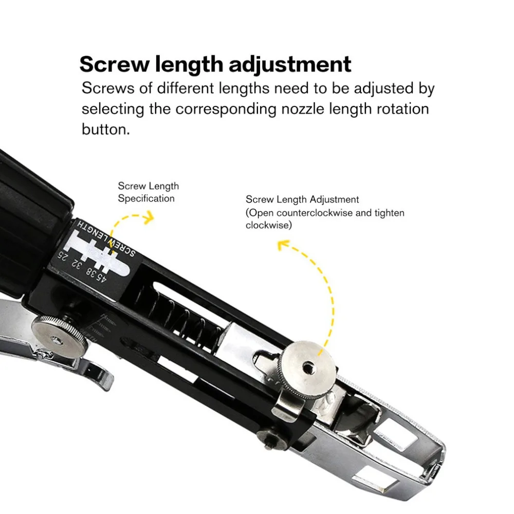 Лидер продаж, автоматический шнековый шип, цепь, гвоздь, пистолет, адаптер для электрической дрели, деревообрабатывающий инструмент, беспроводной шуруповерт, набор для крепления