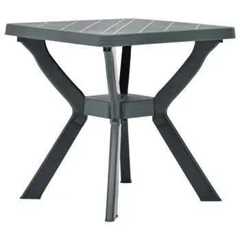 

Simple Outdoor Bistro Table with a Storage Rack Plastic Weather Resistant Modern Table for Garden Patio Campsite 70x70x72 cm