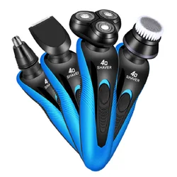 4 IN 1 Electrical Men Shaver Multi-Function Rechargeable Electric Razor Trimmer Men Body Hair Shaving Face Tools