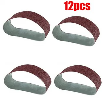

12pcs/Set Grinding Sanding Belts 40/80/120Grit Aluminum Oxide 3x21 Sander Part