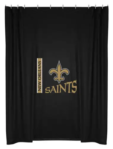 Орлеан Saints NFL логотип ткань занавеска для душа