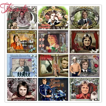 

TOUOILP claude francois 5d Diamond Painting Cross Stitch Diamond Embroidery Landscape Wall Sticker square&Round Diamond Mosaic