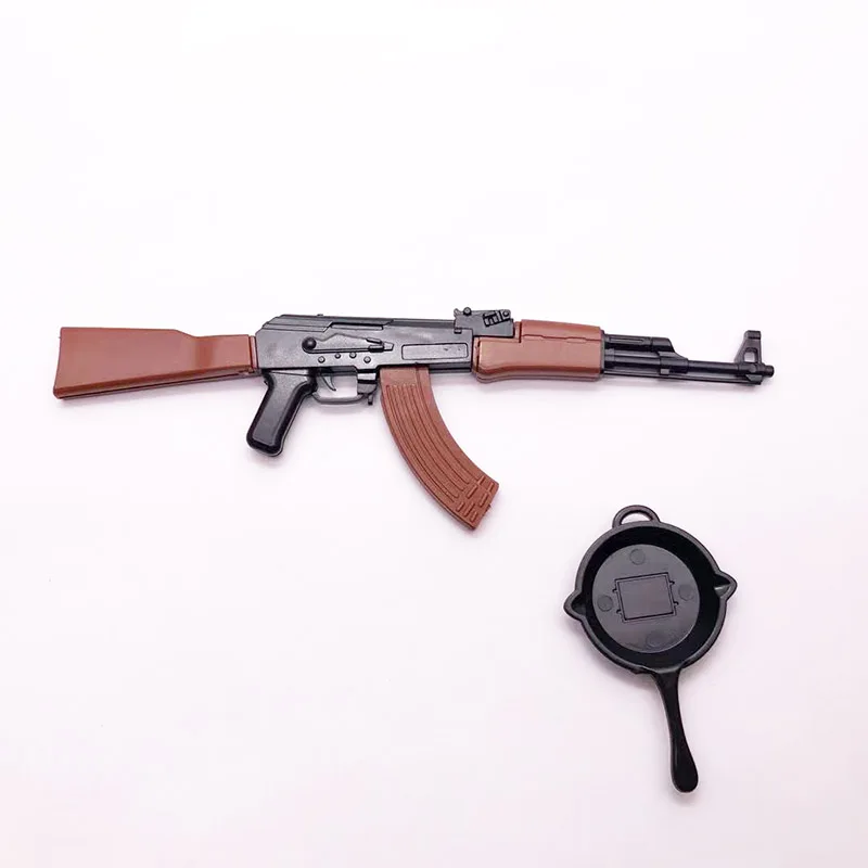 1:6 пистолет в сборе модель для 1" фигурка Штурмовая винтовка AK47 M4 M16 AKM AK74 цветная версия модель оружия - Цвет: ak47