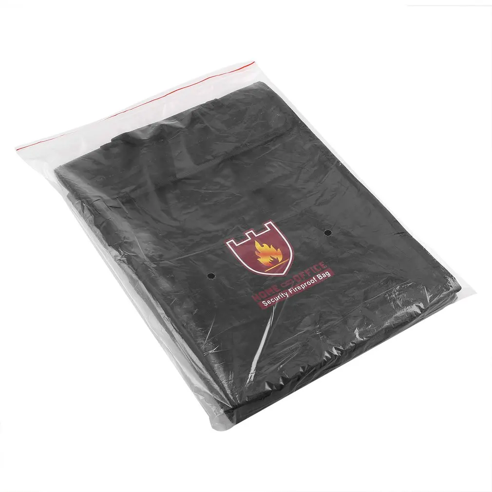 

Security Fireproof Bag Document Bag Pouch Silicone Coated Money Cash & Envelope Holder Zipper Storage Bag for Home & Office