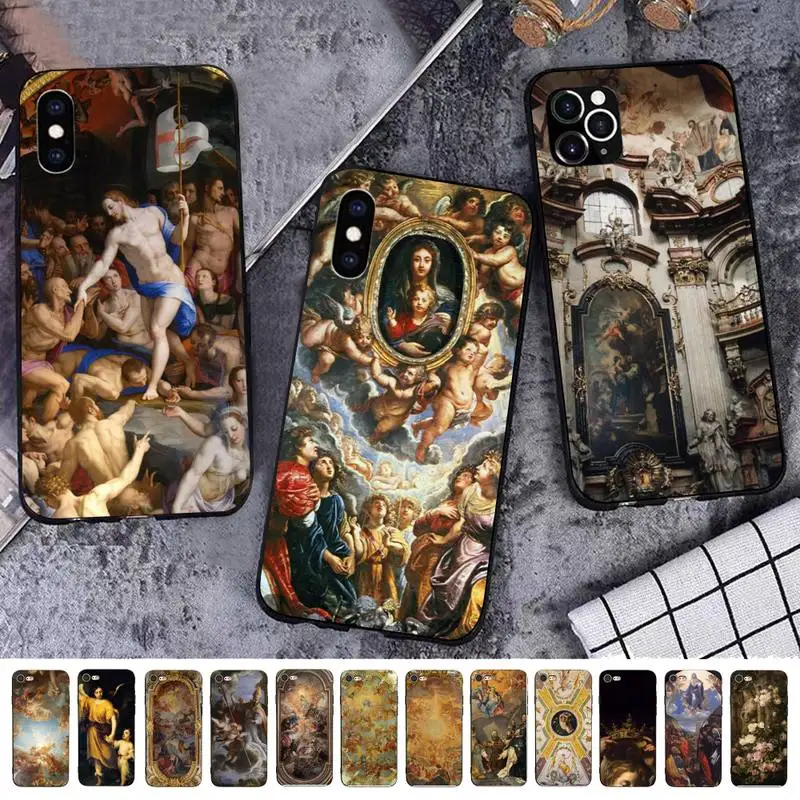 MaiYaCa барокко религиозный католический искусство роспись чехол для телефона iPhone 11