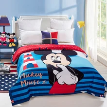 Детское Хлопковое одеяло Disney, детское стеганое одеяло, утепленное детское одеяло, детская коляска, чехол для сна Детское Хлопковое одеяло Disney, детское стеганое одеяло, утепленное детское одеяло, детская коляска, чехол для сна