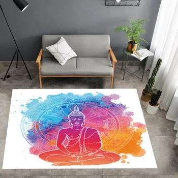 

Buddha Rug 3D Print Carpet Buddhist India Floor Mat For Bedroom Rugs Home Textile Outdoor Carpets For Living Room Floor Carpet
