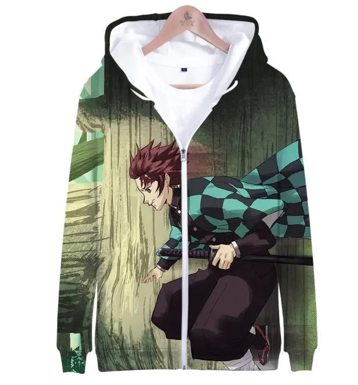 19 Куртки; пальто; Demon Slayer: Kimetsu no Yaiba; толстовка; Kamado Tanjirou Kamado Nezuko Sabito Iguro Obanai; толстовки с капюшоном для косплея - Цвет: 19