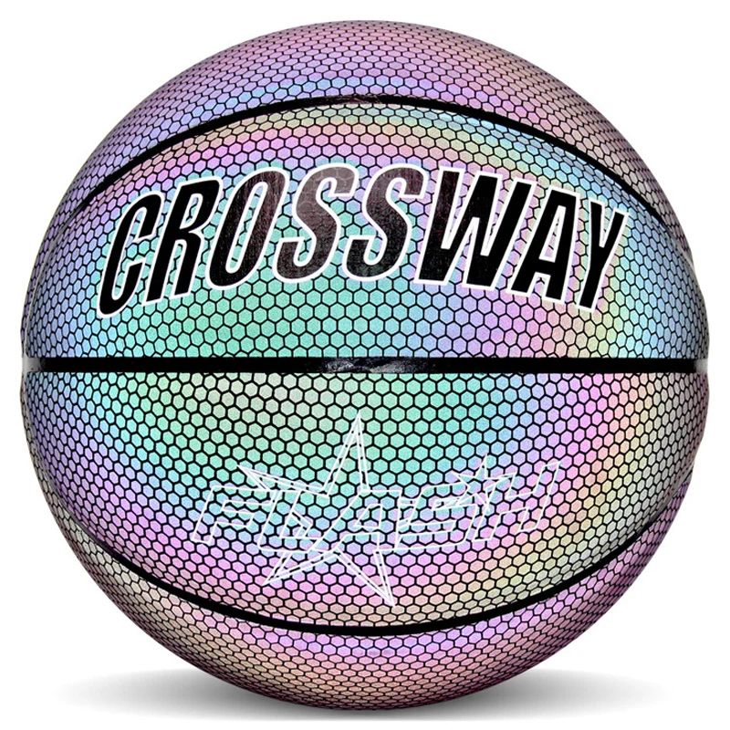 

Basketball 7 Basketball Ball Nightlight Reflector Training Competing Indoor Sports With Free Net Bag Needle Baloncesto Basquete