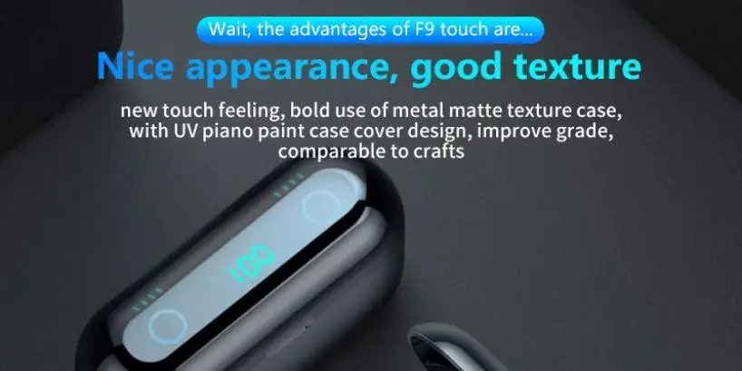 Smart Touch Bluetooth наушники светодиодный цифровой дисплей Беспроводные наушники с шумоподавлением наушники с микрофоном для телефона планшета